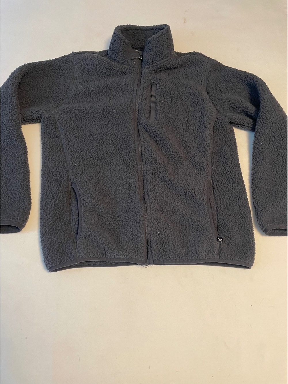 Eddie Bauer Women's Medium Gray Fleece Jacket 100% Polyester